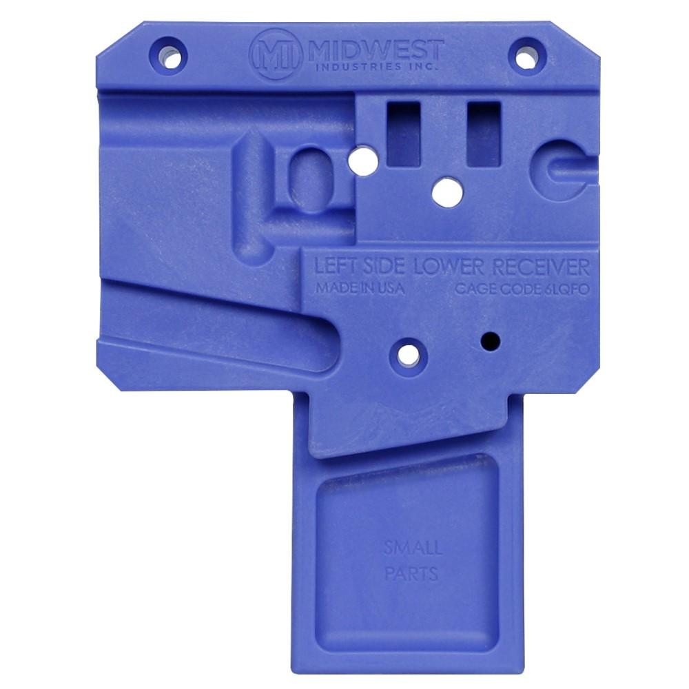 Midwest Industries Ar Lower Receiver Block - Blue Polymer