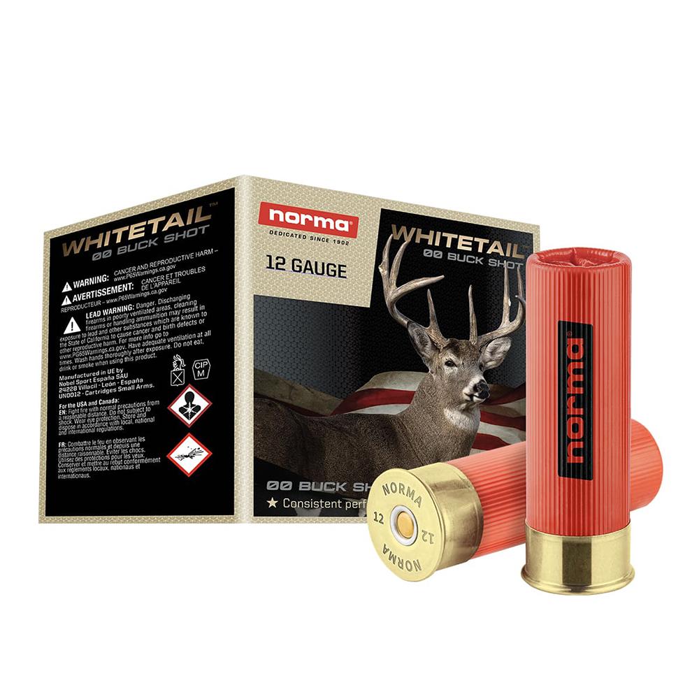 Whitetail 12GA 2.75 00 Buck 9 Pellet 25RDS Ammo