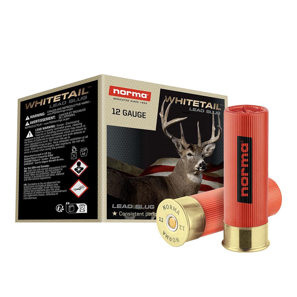 Norma Whitetail Slug 12GA 2.75 1OZ 25RDS Ammo