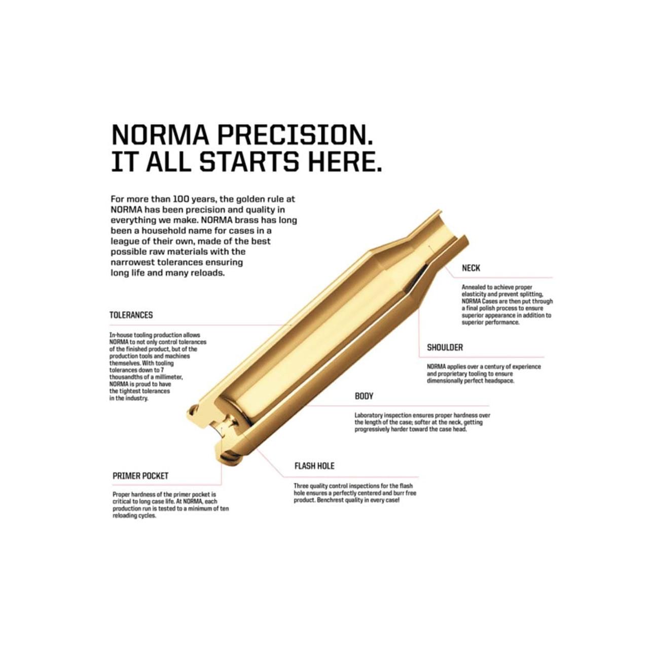 Norma Premium .300 Win. Magnum Reloading Brass 50 Rnds - Image 2