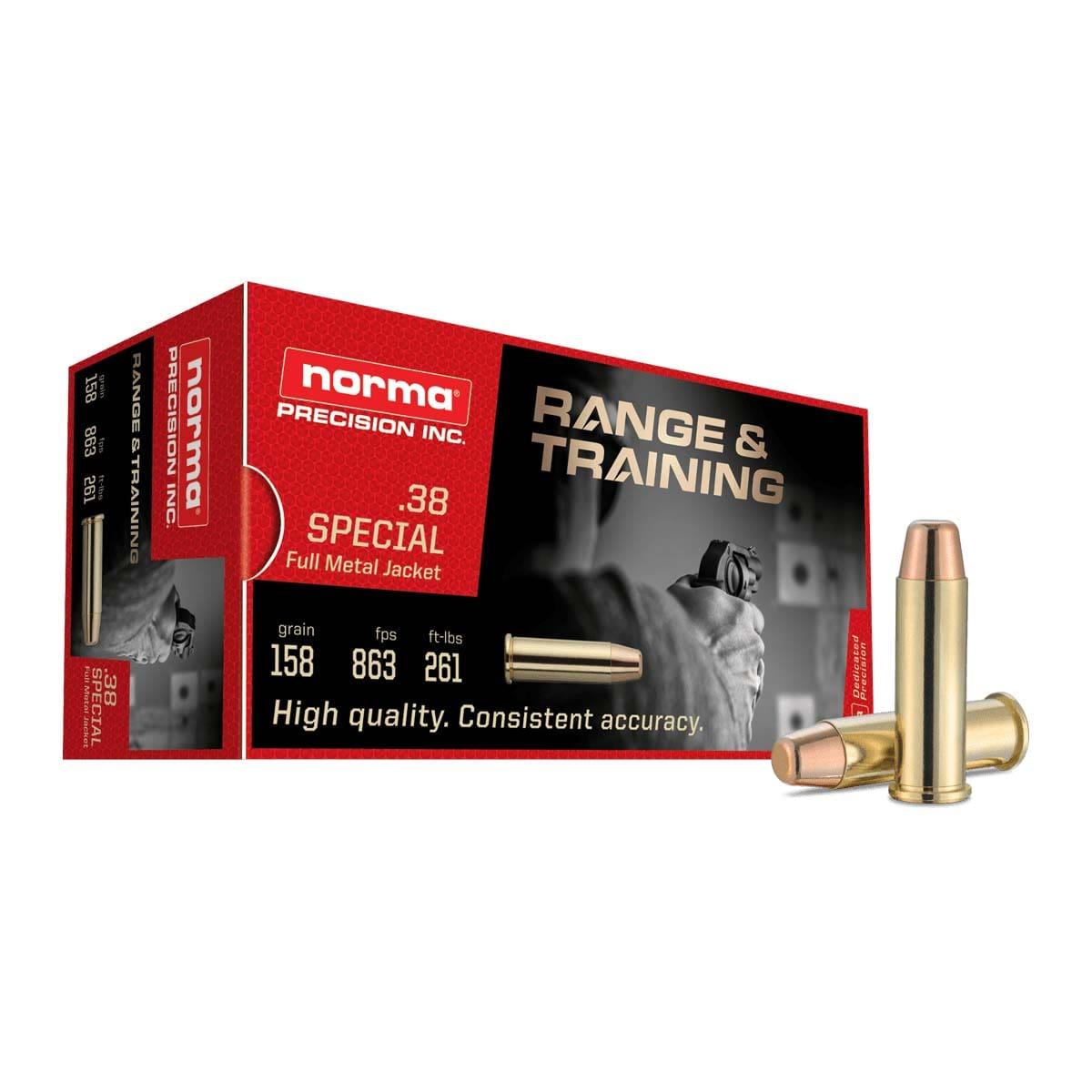 Norma Range & Training .38 Special 158GR 50RDS Ammo