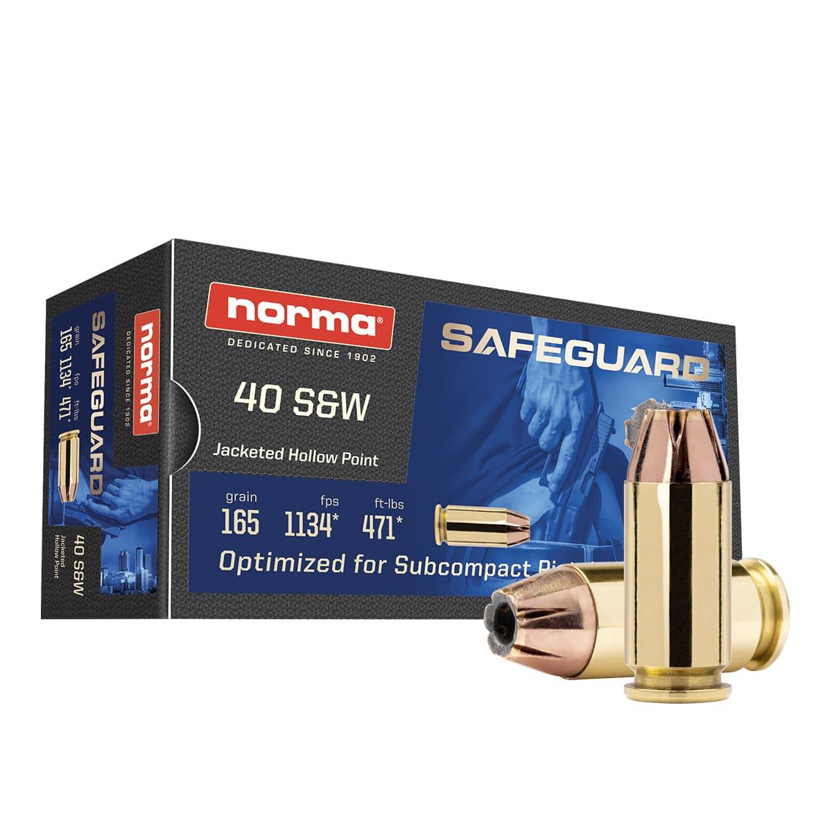 Norma Safeguard 40S&W 165GR Jhp 50RDS Ammo