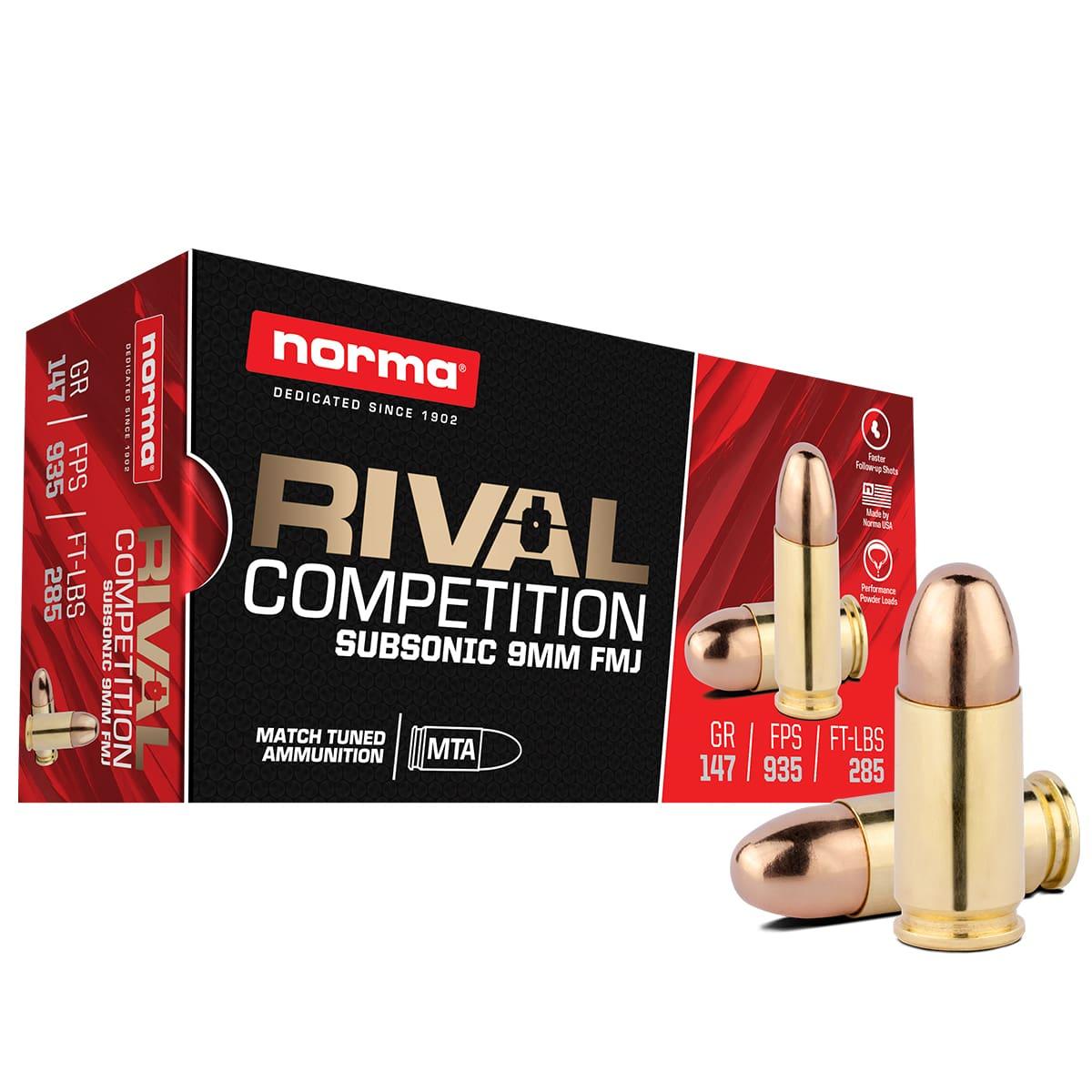 Norma Range & Training 9MM Luger 147GR Fmj 50RDS Ammo