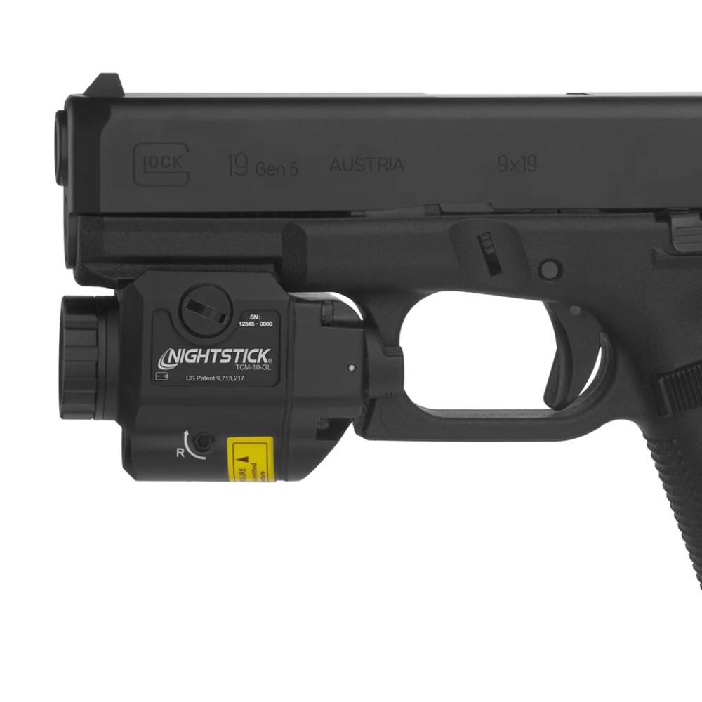 Nightstick Compact Handgun Light With Green Laser - Black - Image 2