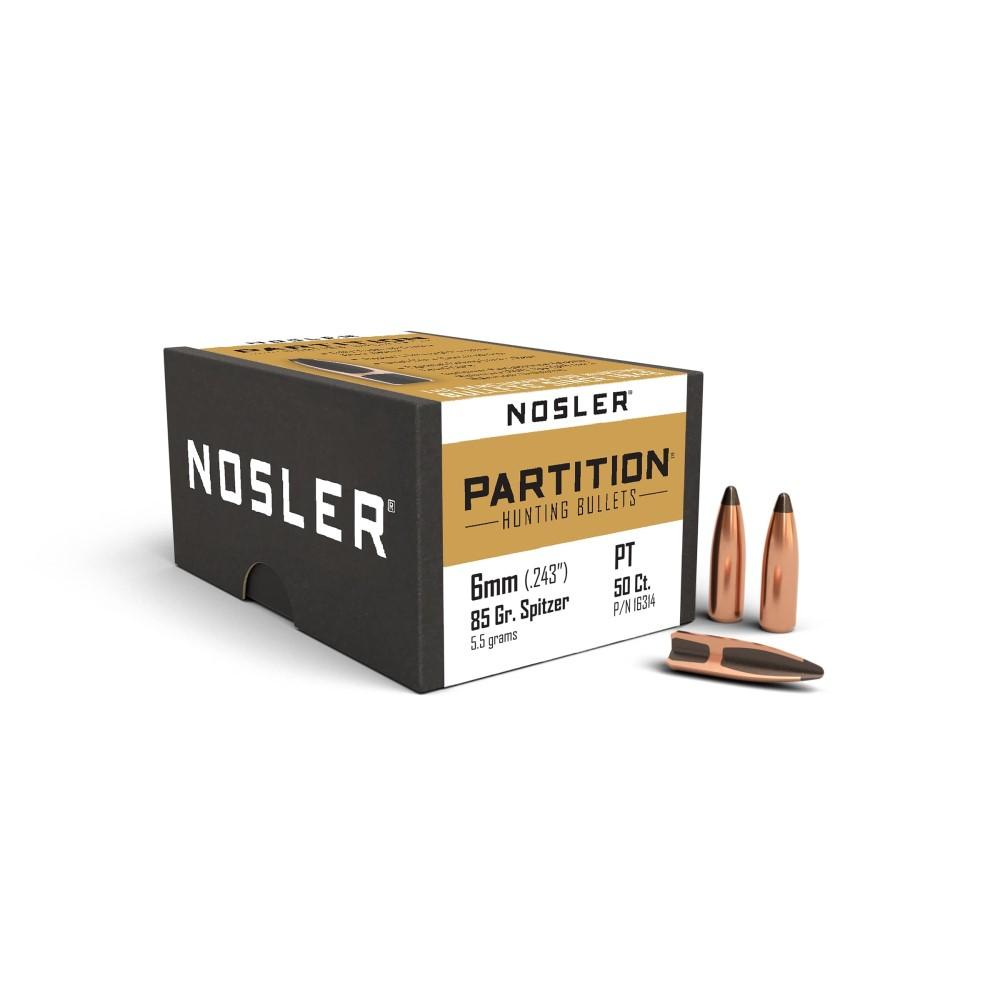 Nosler Bullets 6MM .243 85 Gr Partition 50 Count