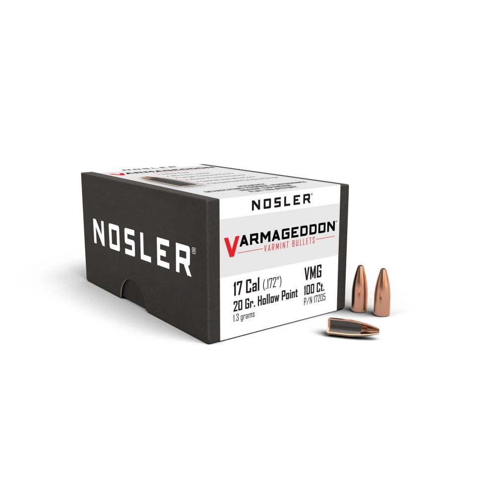Nosler Varmageddon .17 Cal 20 Gr. Hollow Point 100 Pack