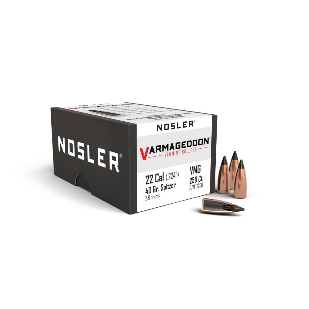Nosler Bullets 22 Cal 40GR Varmageddon Tipped 250CT