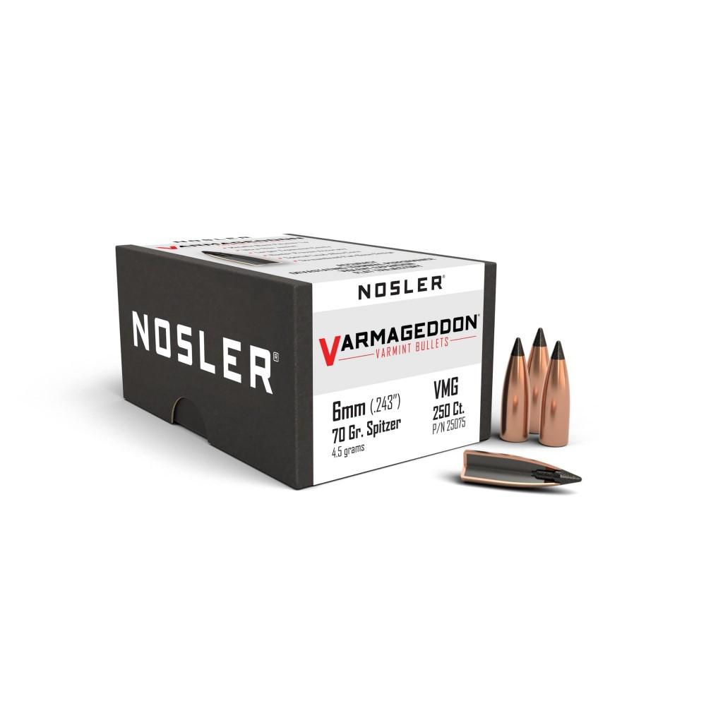 Nosler Bullets 6MM .243 70GR Varmageddon Tipped 250CT