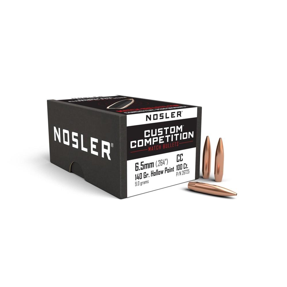 Nosler Custom Competition 6.5MM .264 140GR Hpbt 100