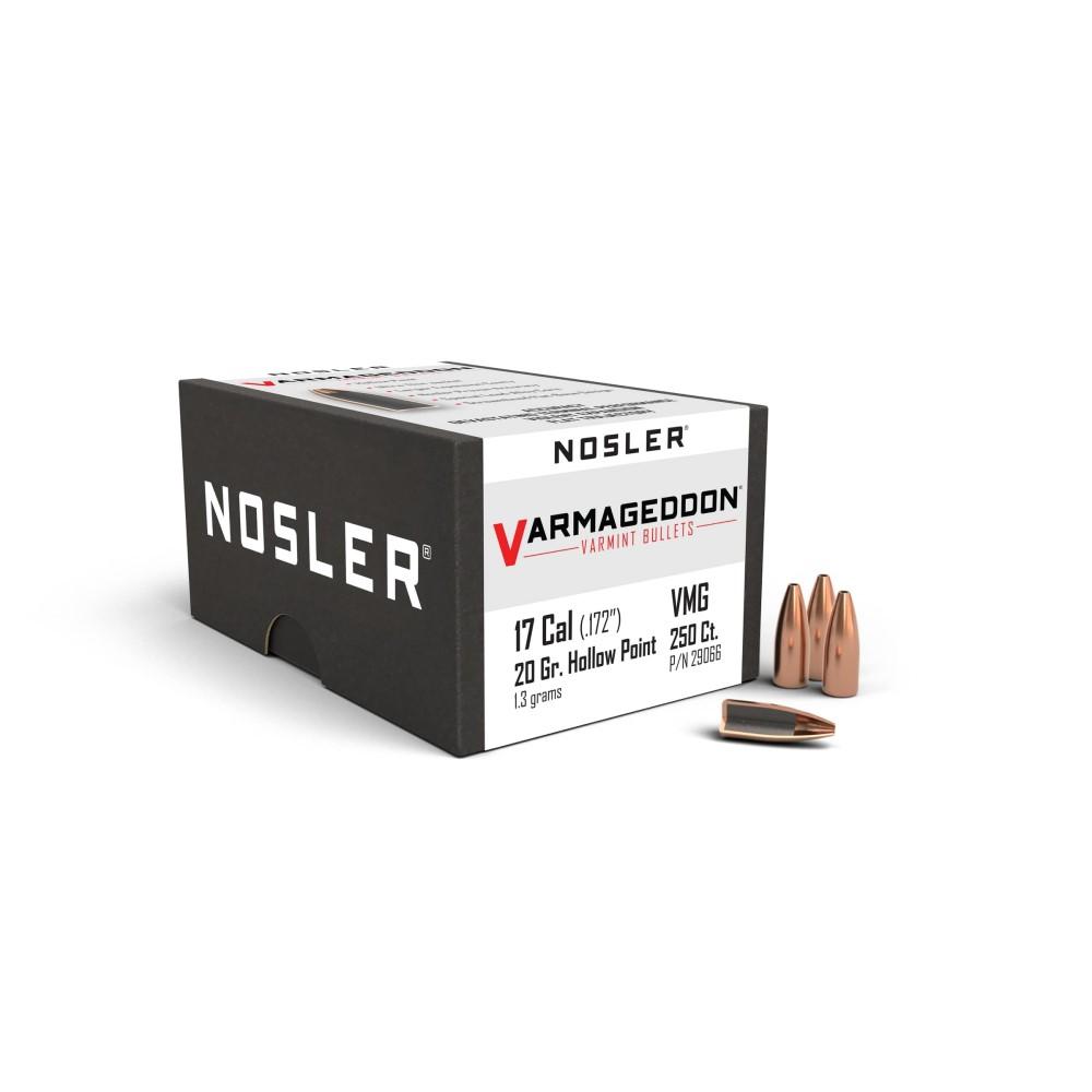 Nosler Bullets 17 Cal .172 20GR Varmageddon Fbhp 250CT