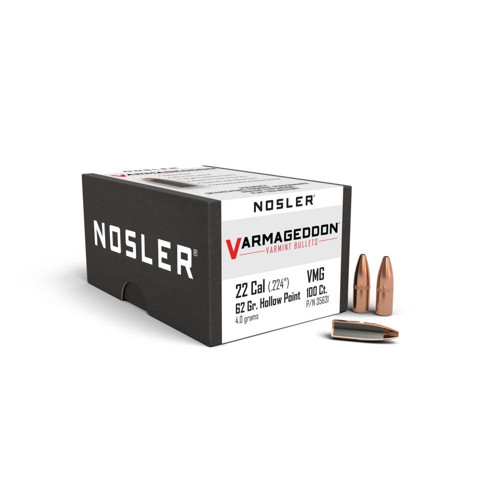 Nosler Varmageddon .22 Cal 62 Gr Hollow Point 100 Pack