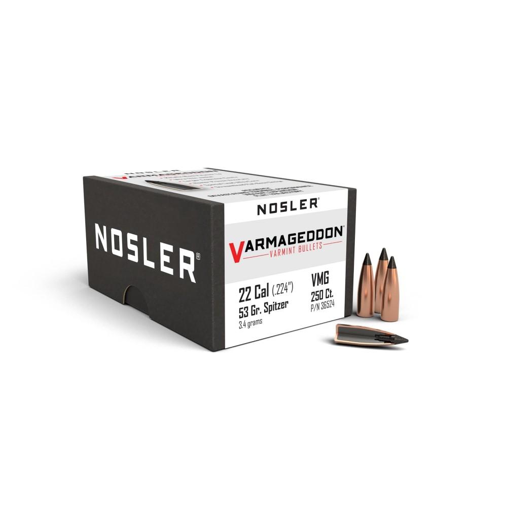 Nosler Varmageddon 224 53 Gr Tipped 250 Ct Bullet