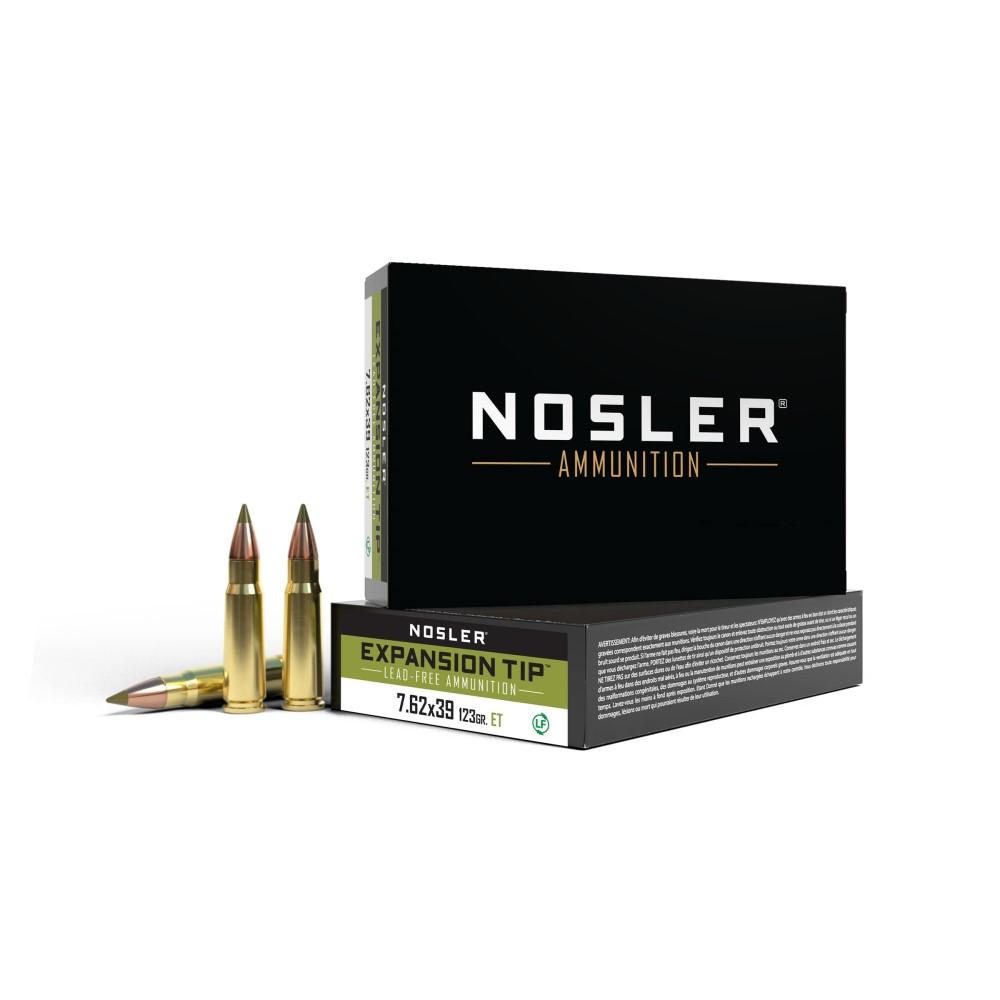 Nosler 7.62X39 123GR E-tip Ammunition 20 Rd.