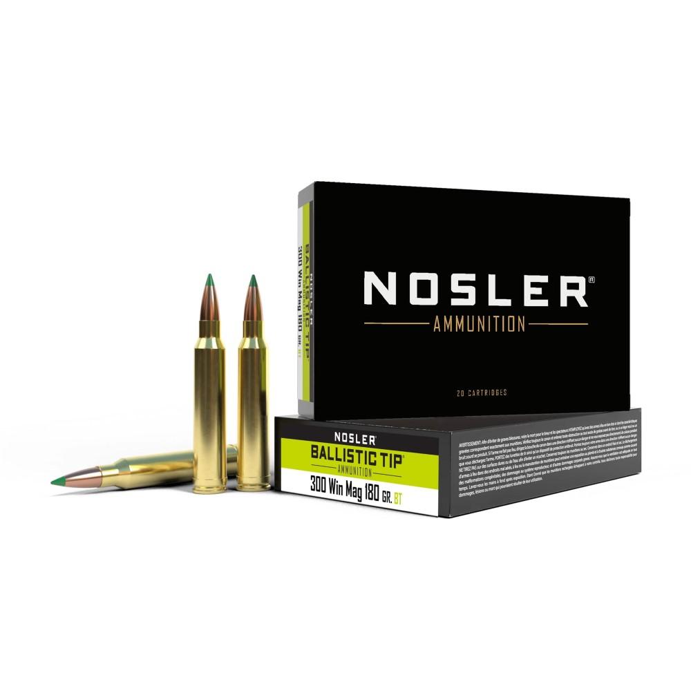 Nosler 300 Win Mag 180GR Ballistic Tip Ammo 20 Ct.