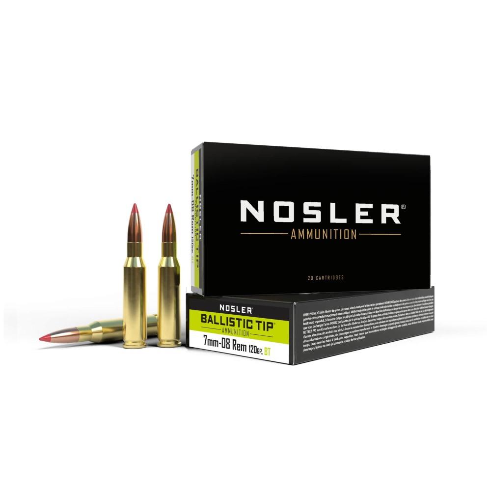 Nosler Ballistic Tip 7MM-08 Rem 120GR 20 Rd.
