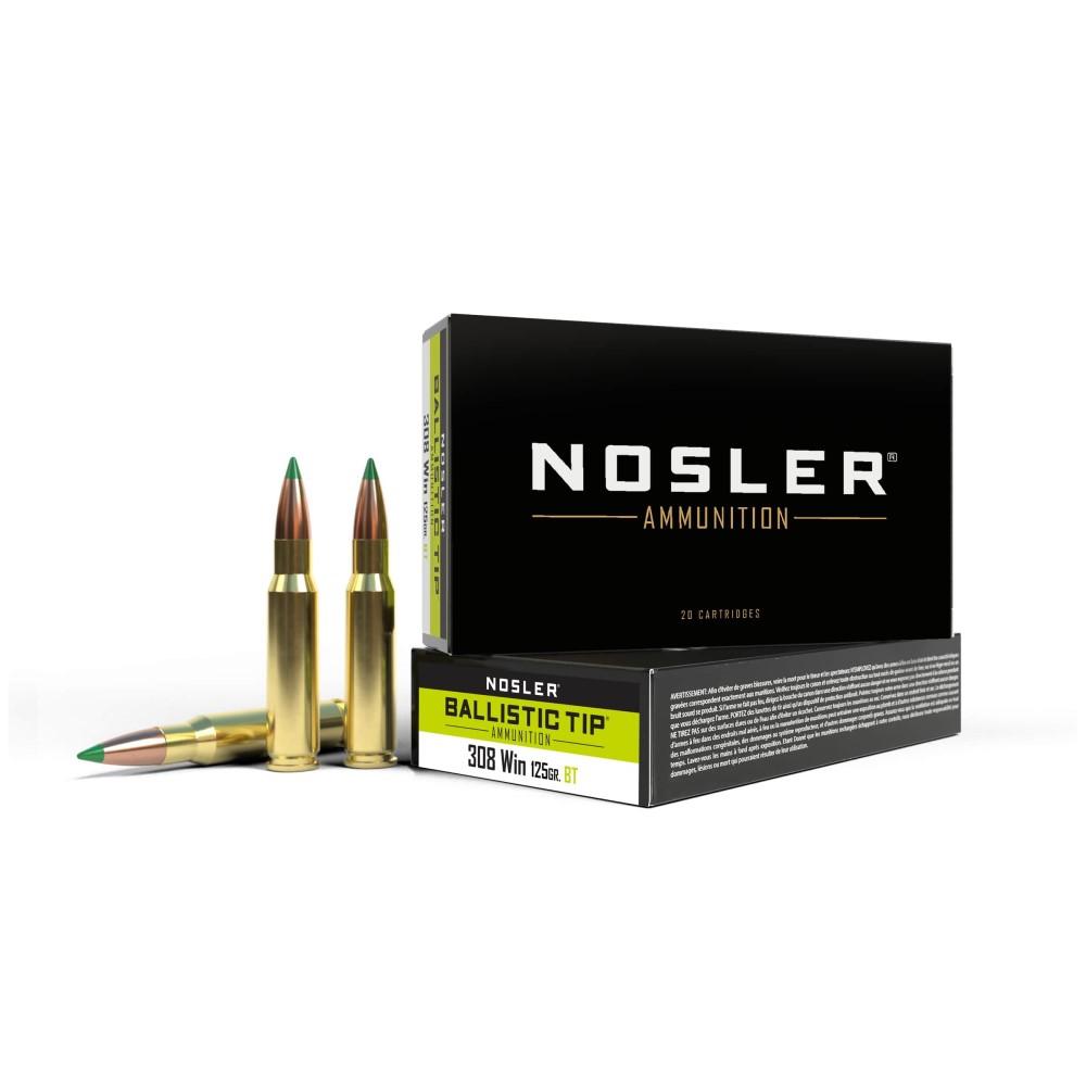 Nosler .308 Win 125GR Ballistic Tip Hunting Ammo 20 Ct.
