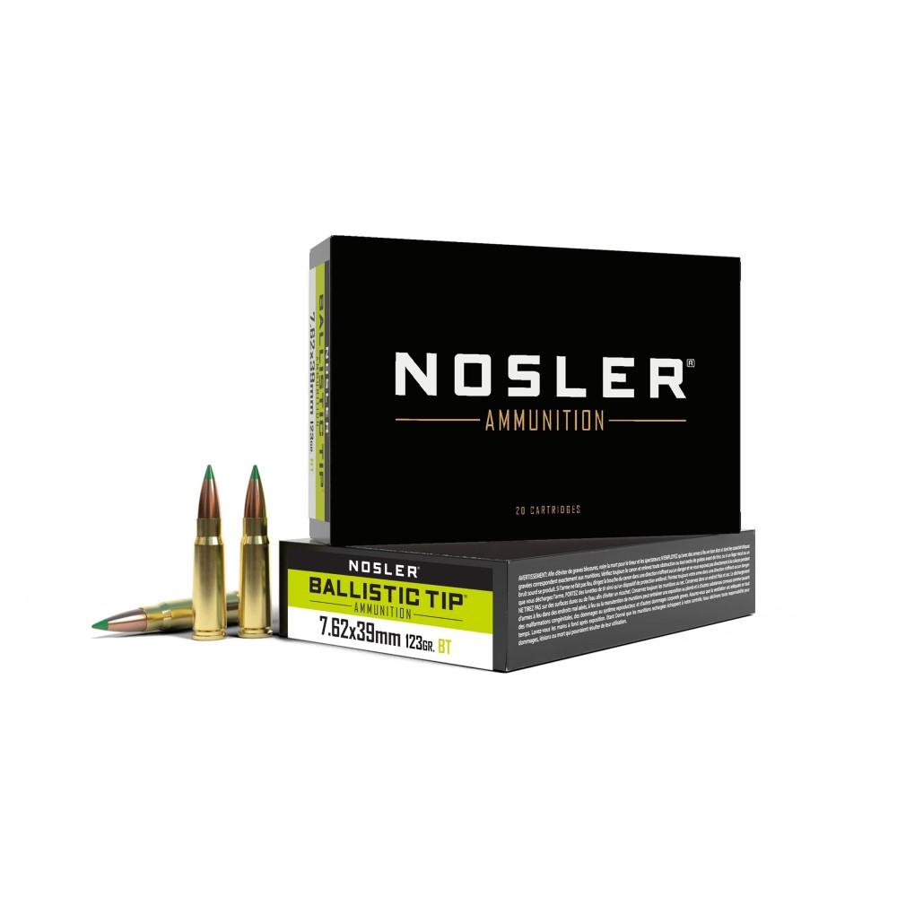 Nosler 7.62X39 123GR Ballistic Tip Ammo 20 Ct.
