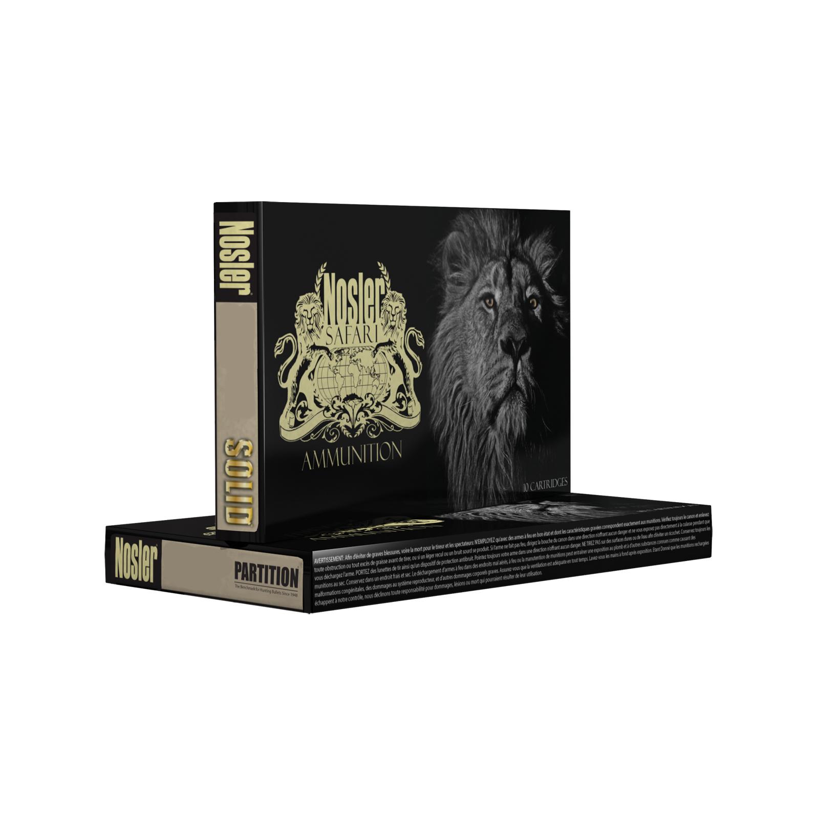 Nosler Safari 450 Rigby 500GR 10CT Ammo