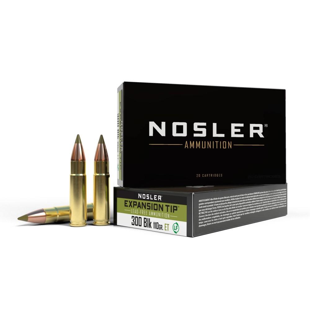 Nosler 300 Aac Blkout 110GR E-tip Ammo 20 Ct.