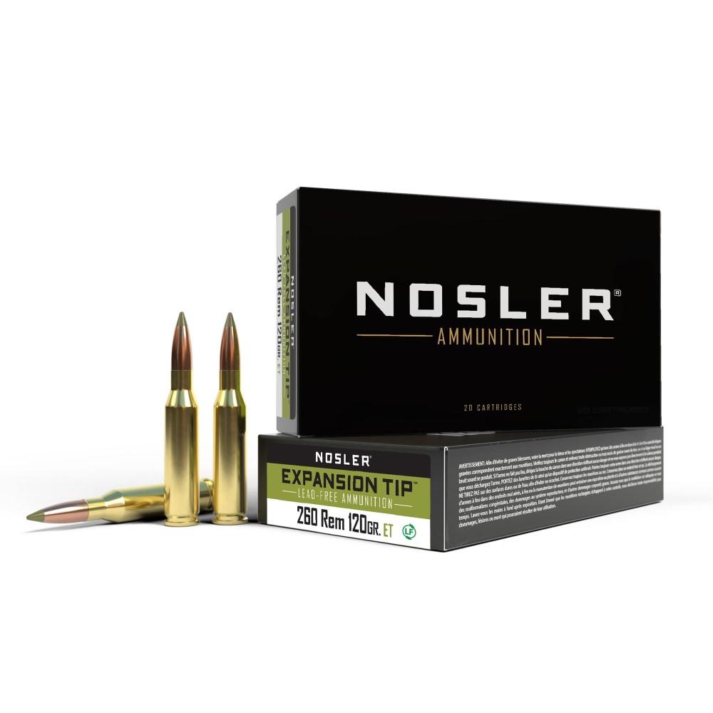 Nosler 260 Rem 120GR E-tip 20 Ct. Ammunition