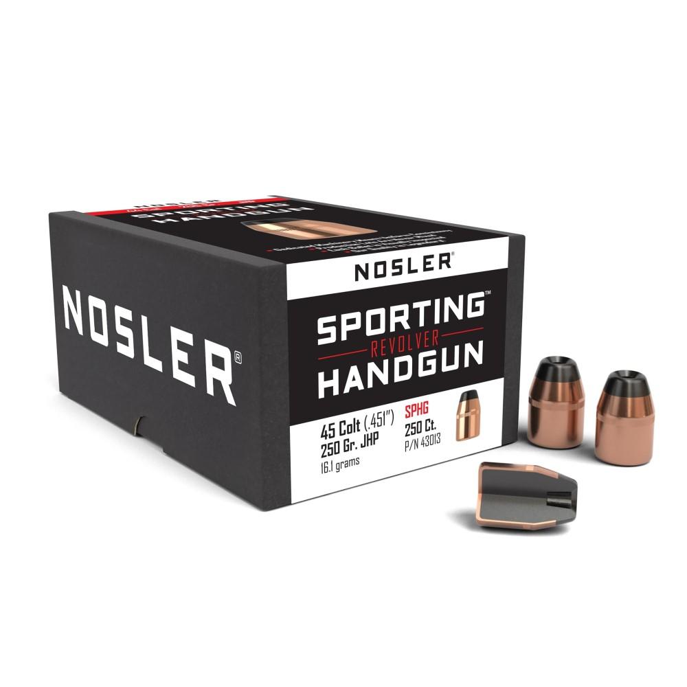 Nosler 45 Colt 250 Gr. Jacketed Hollow Point 100 Pack