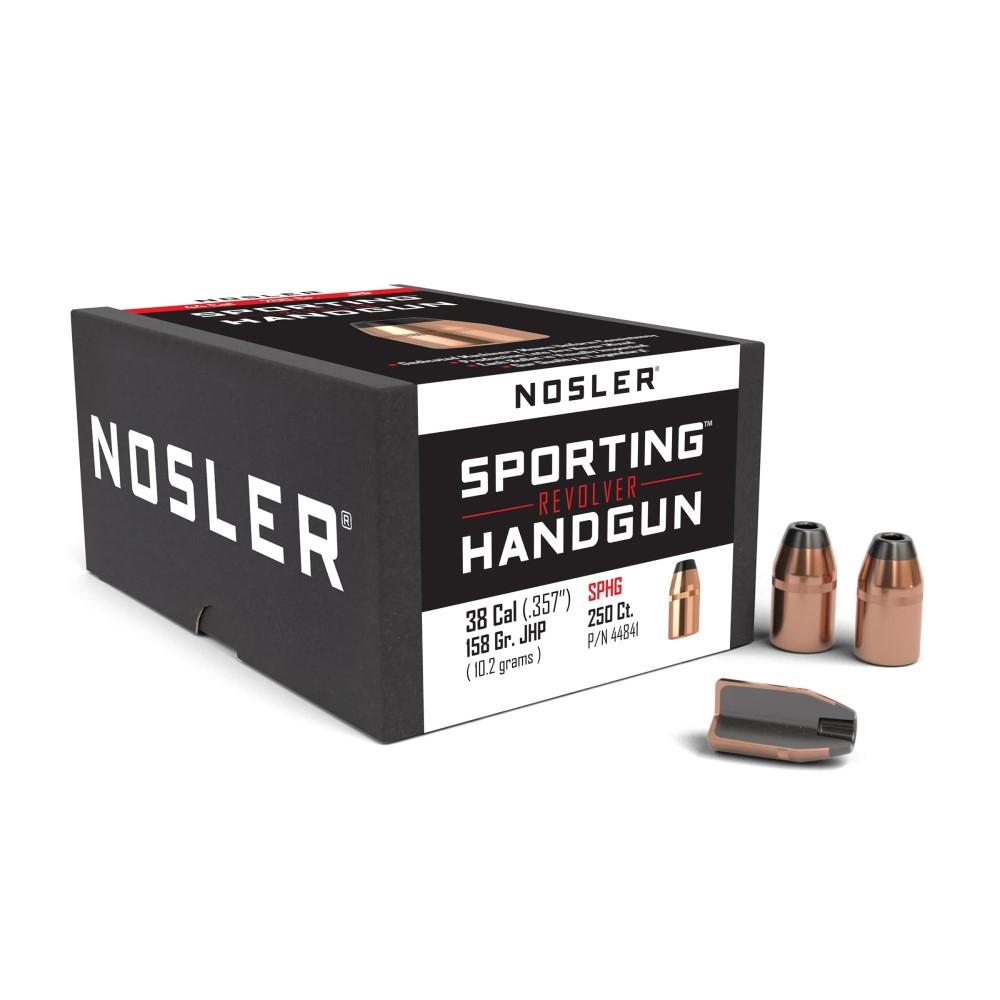 Nosler 38 Cal .357 158GR Jhp 250CT