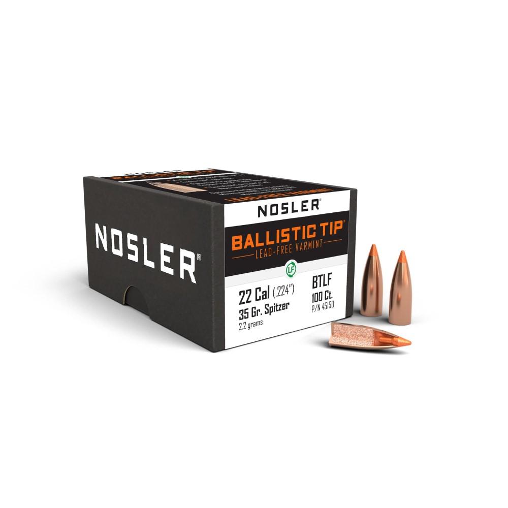 Nosler 22 Caliber 35 Gr Lead-free Ballistic Tip 100 Rounds