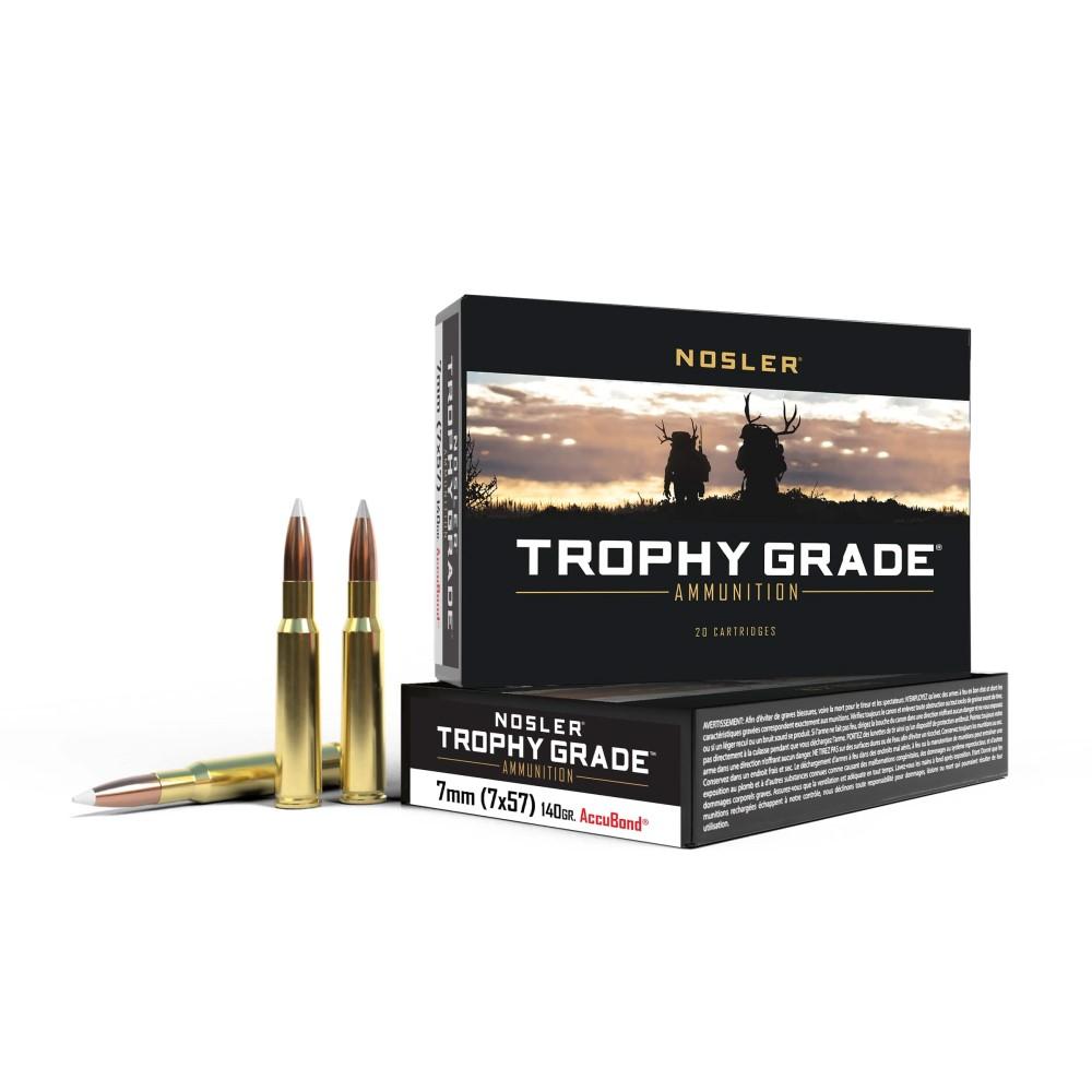Nosler Trophy Grade 7X57 Mauser 140GR Accubond 20 Rd.