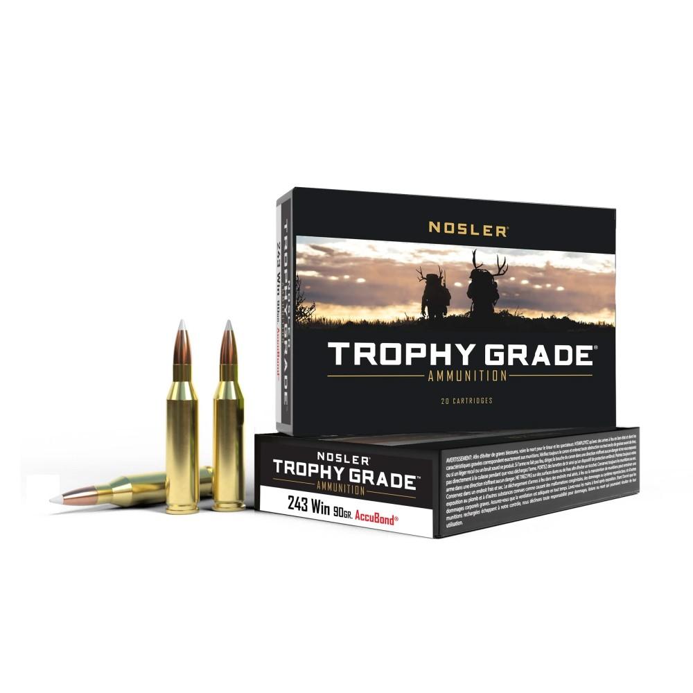 Nosler Trophy Grade 243 Win 90GR Accubond 20RD