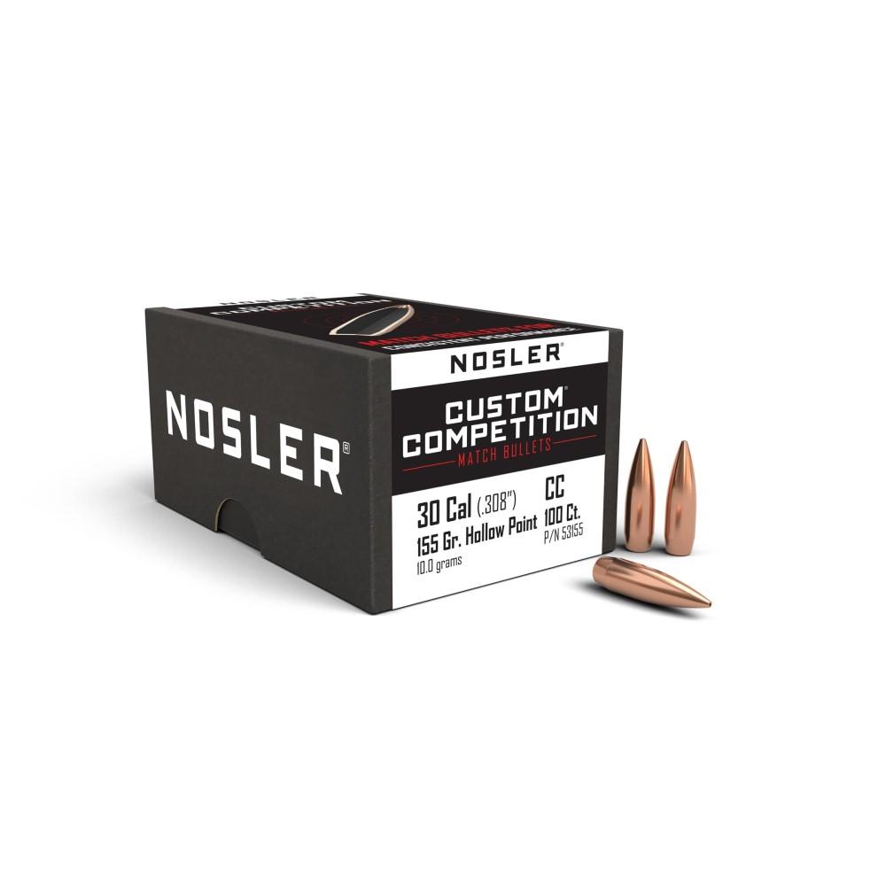 Nosler Custom Competition 30 Cal .308 155GR Hpbt 100BOX