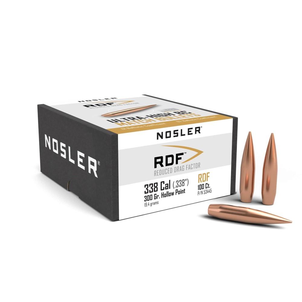 Nosler Rdf 338 Cal 300 Hpbt Match Bullets 100 Ct.