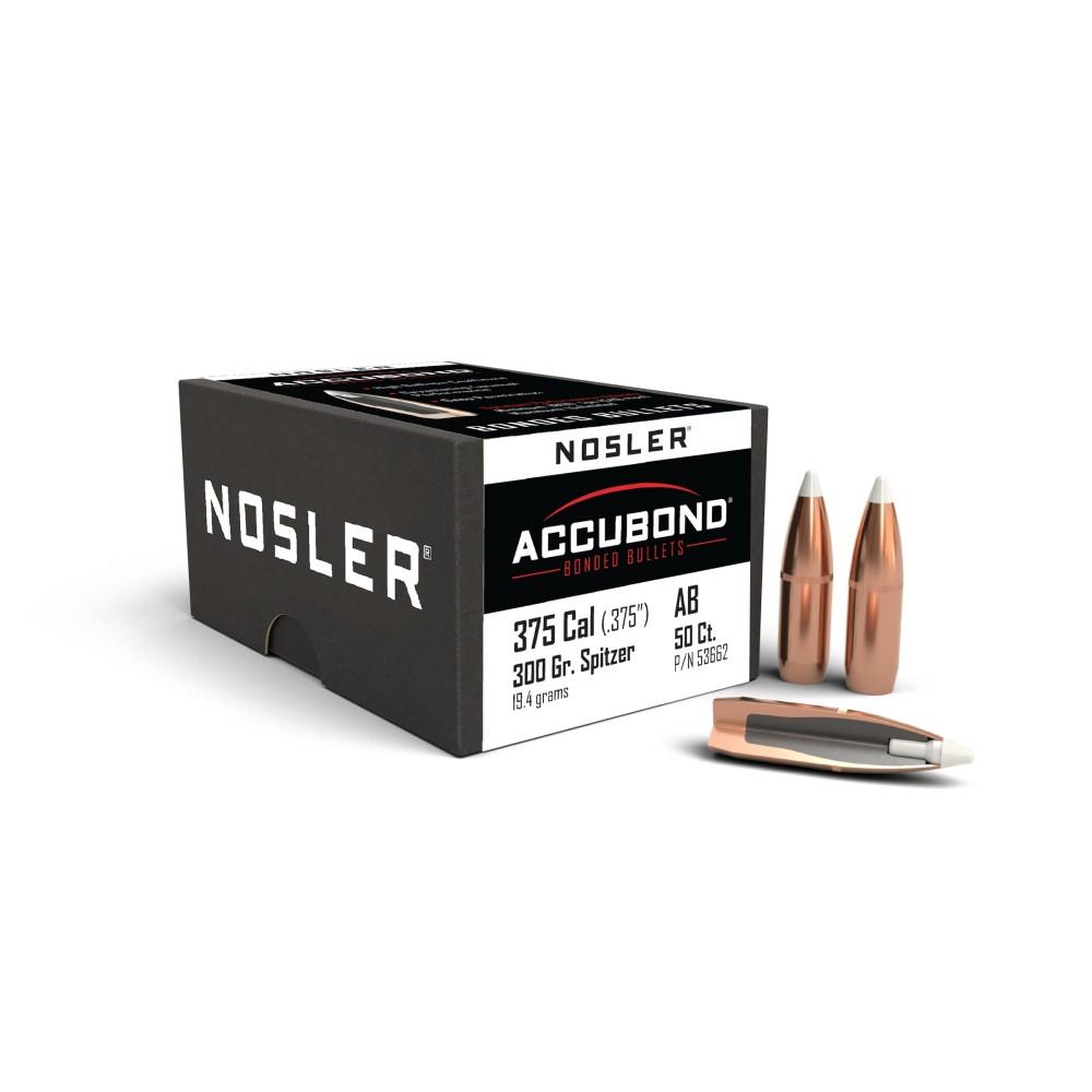 Nosler 375 Cal .375 300GR Accubond 50CT