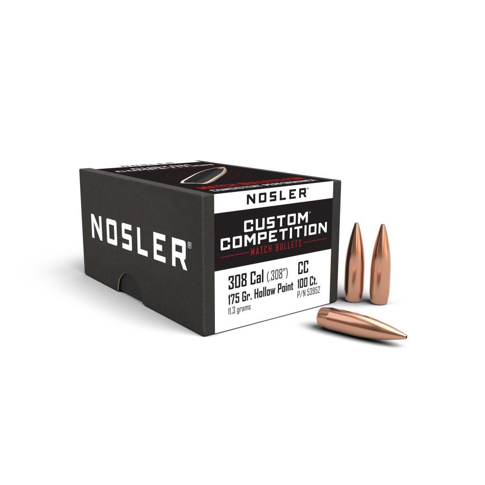 Nosler Custom Competition 30 Cal .308 175 Gr Hpbt 100 Count