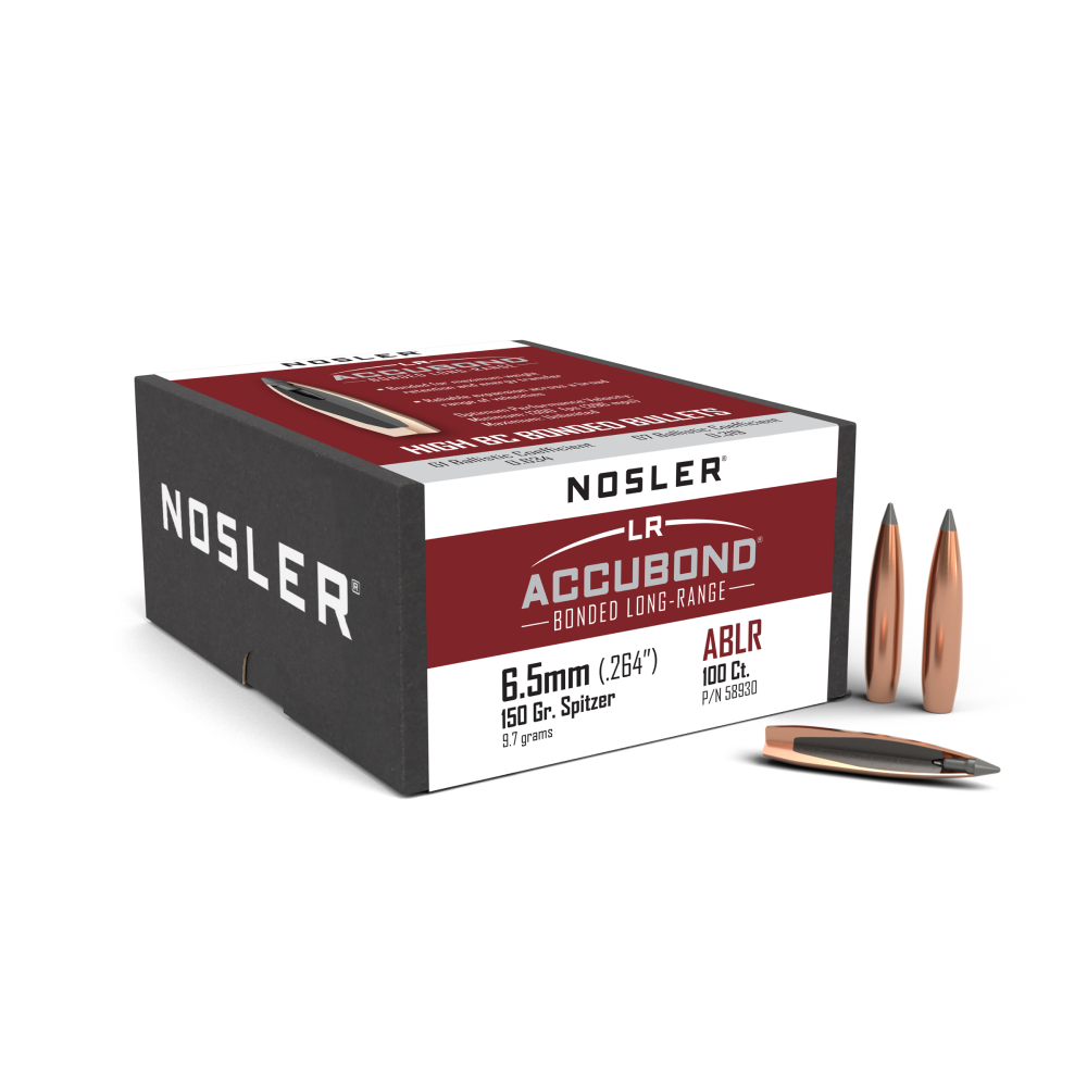 Nosler Accubond Long Range 6.5MM .264 150GR Sp 100RD/BOX