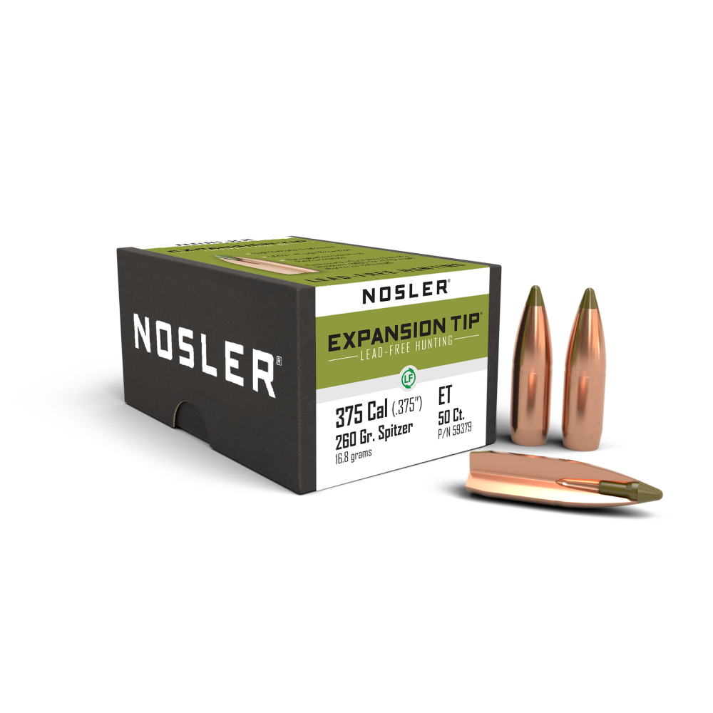 Nosler E-tip 375 Cal 260 Gr Lead Free 50 Ct.