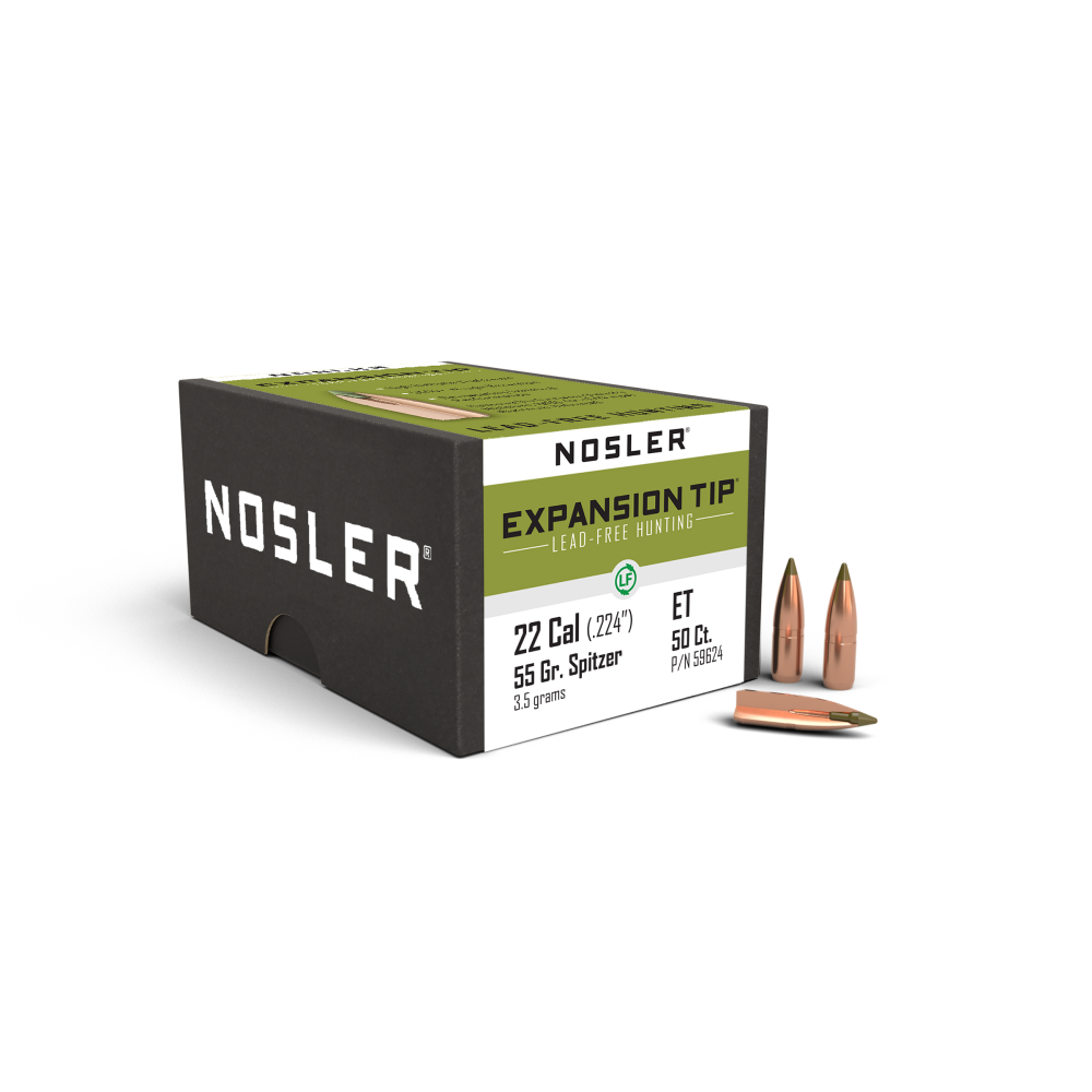 Nosler E-tip .22 Cal 55 Gr Lead Free Bullet 50 Ct.