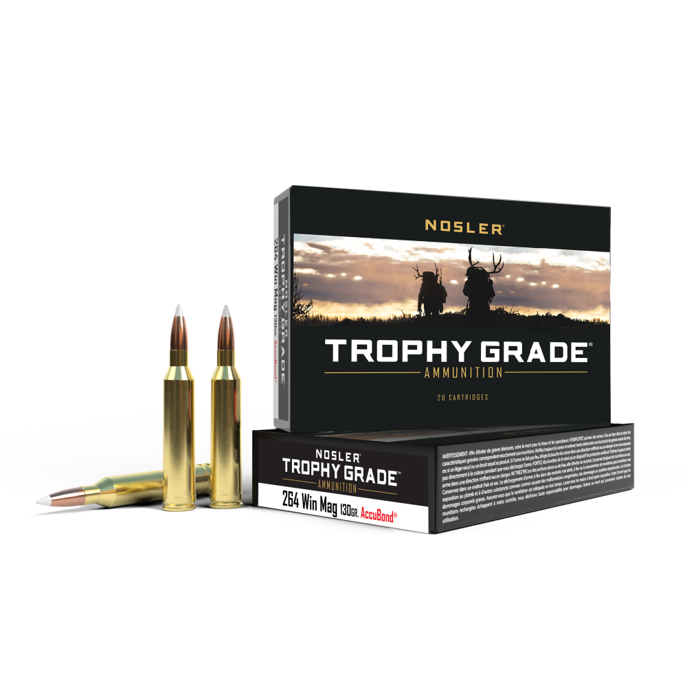 Nosler Trophy Grade 264 Win Mag 130 Gr Accubond 20 Rd