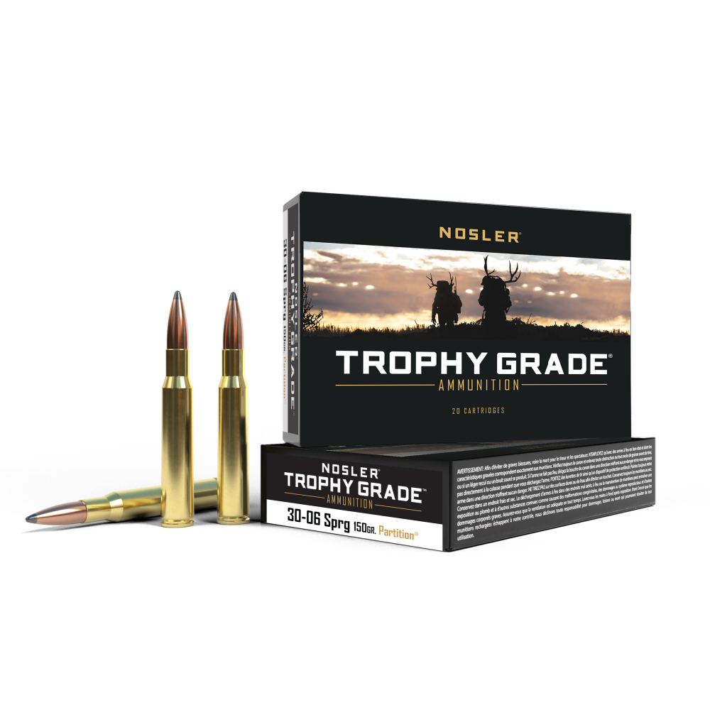 Nosler Trophy Grade 30-06 Springfield 150 Gr 20 Rd Ammo