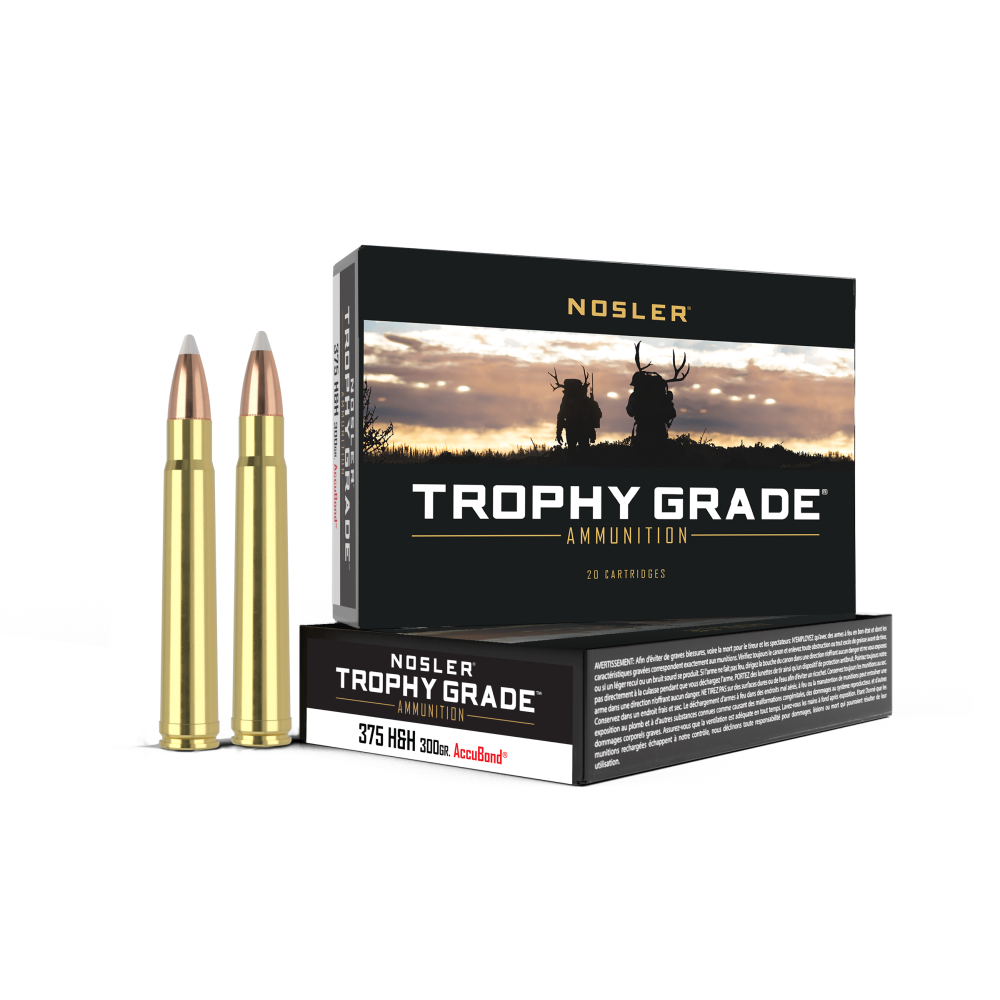Nosler Trophy Grade 375 H&h 300GR Accubond 20CT Ammo