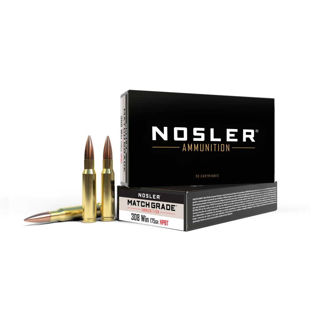 Nosler Match Grade 308 Win 175 Gr Custom Competition 20 Rd