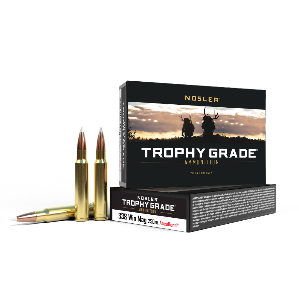 Nosler Trophy Grade 338 Win Mag 250 Gr. Accubond 20 Rd.
