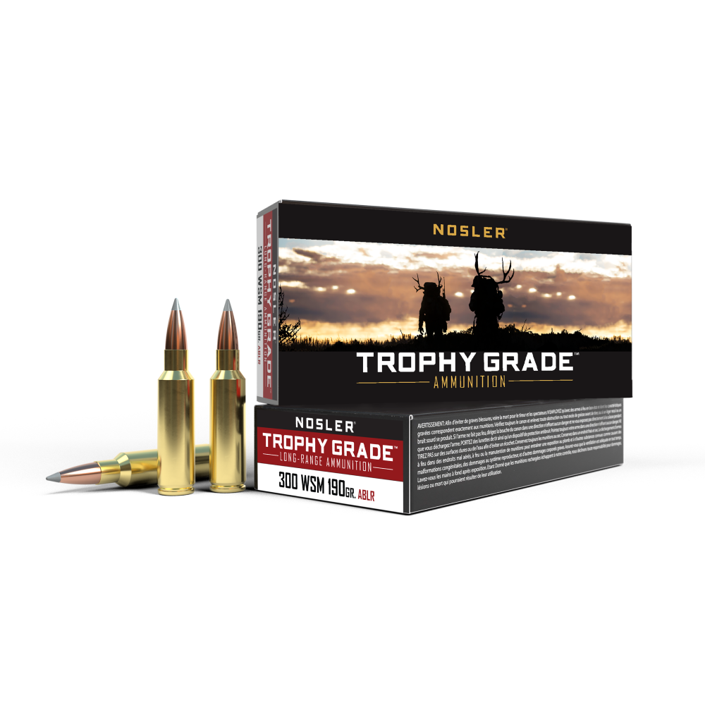 Nosler Trophy Grade Long Range 300 Wsm 190 Gr. Accubond 20 Rd.
