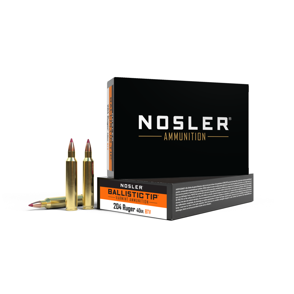 Nosler 204 Ruger 40GR Ballistic Tip 20 Ct. Ammunition