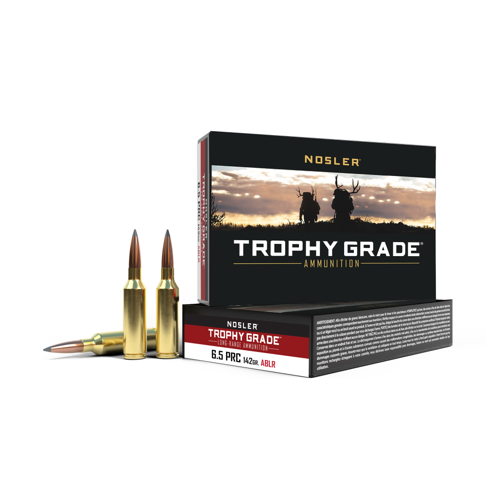 Nosler Trophy Grade Long-range 6.5 Prc 142GR Ablr 20 Rd.