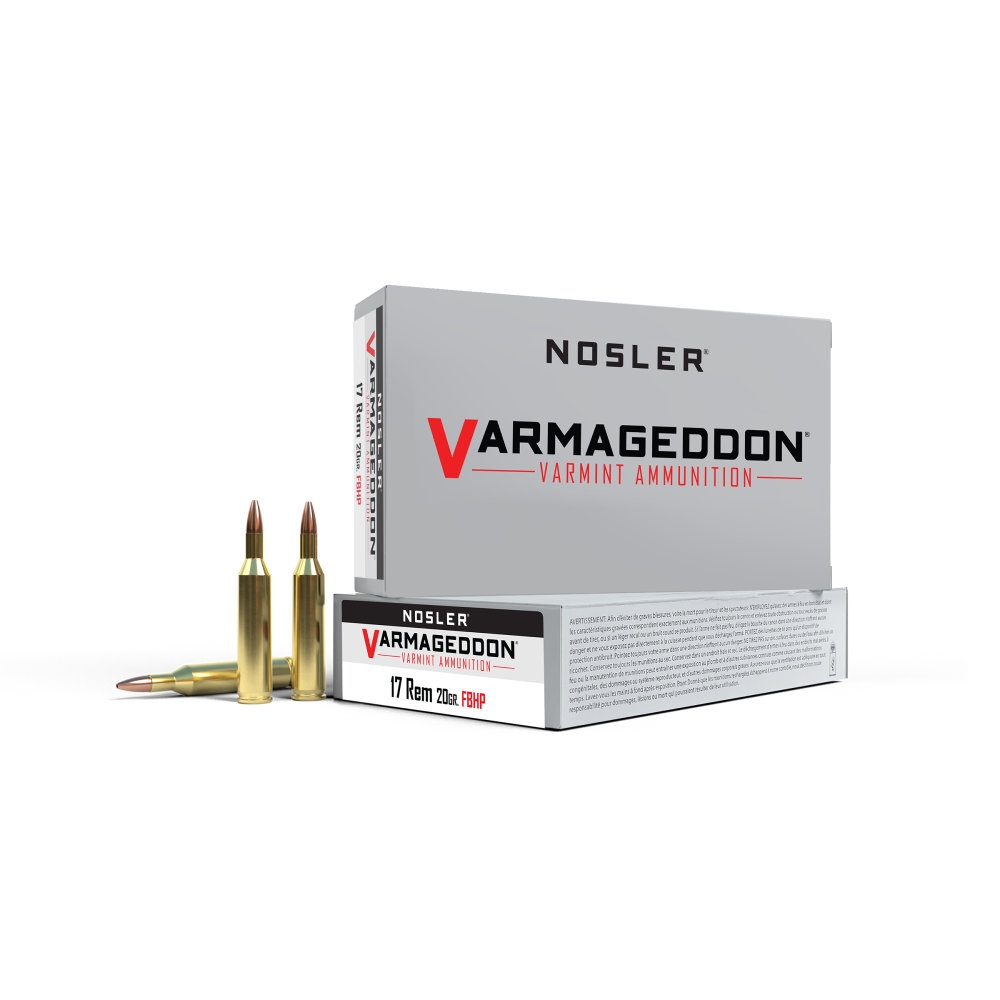 Nosler Varmageddon 17 Rem 20 Gr 20 Rounds