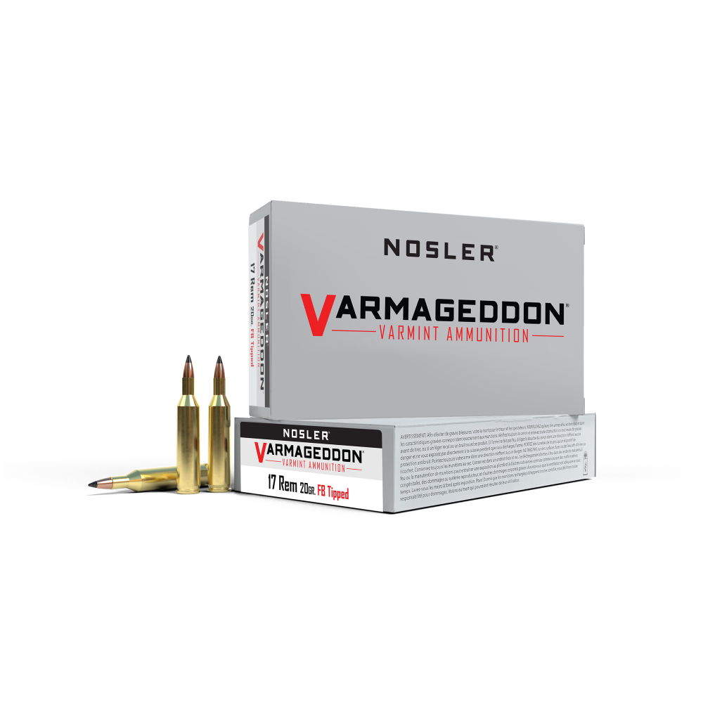 Nosler Varmageddon 17 Rem 20GR 20RD Ammunition