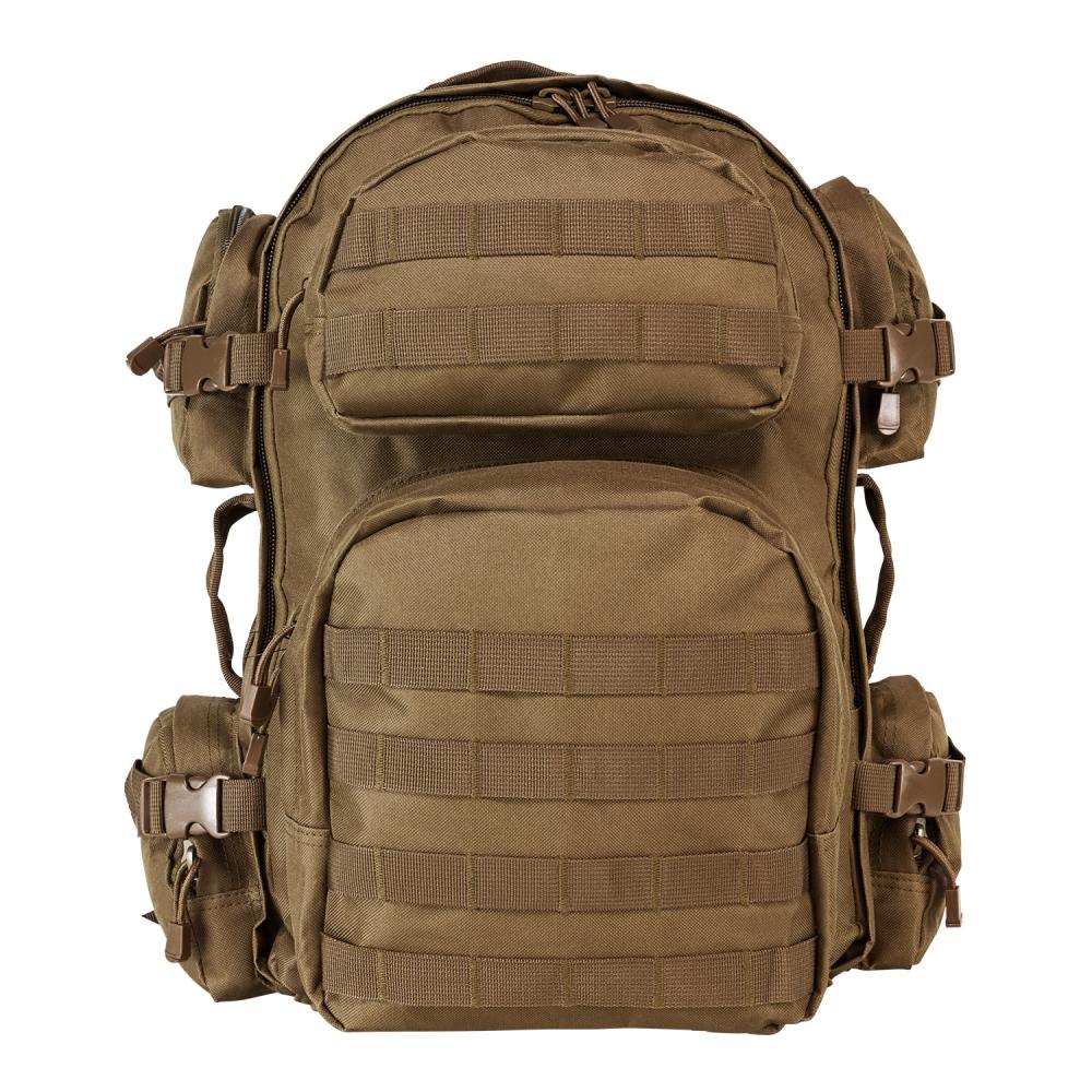 Ncstar Tactical Backpack Tan - 6 Pockets