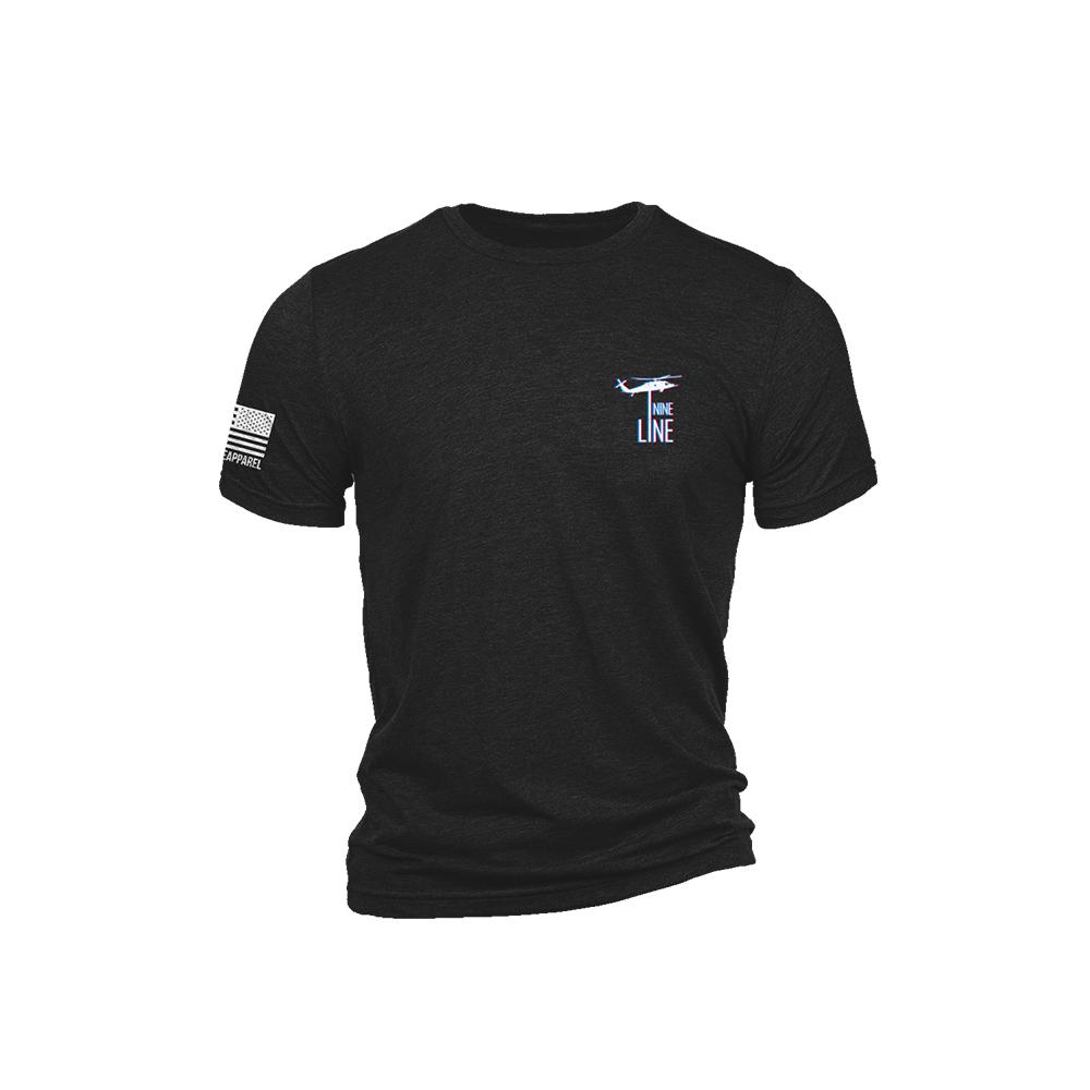 Nine Line Belt Fed Black Triblend T-shirt - Small - Image 2