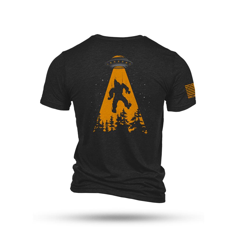 Nine Line Ufo Squatch Black Triblend T-shirt 3XL
