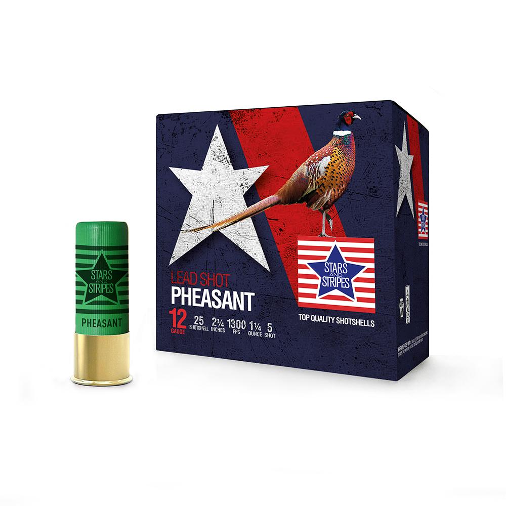 Pheasant Loads 12GA 1 1/4OZ 5 Shot 1300FPS 25RD